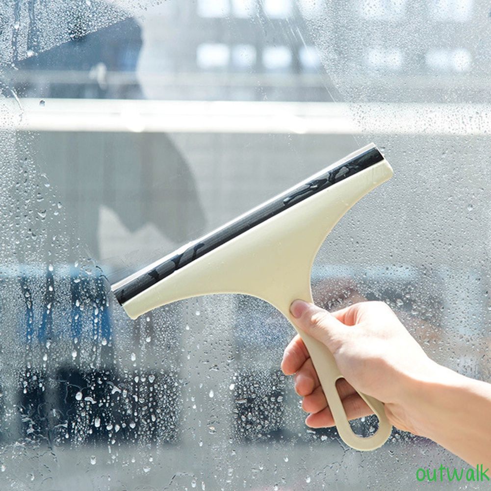 New Glass Brush Useful Hosehold Window Desk Wall Glass Cleaner Scraper Cleaning Squeegee Wiper OWT