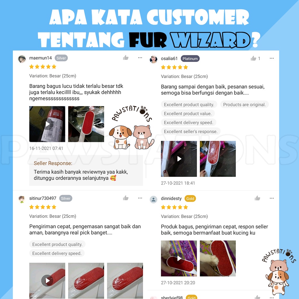 Fur wizard Sikat Pembersih Bulu Kucing Roll Pembersih Bulu Kucing Alat Pembersih Bulu Kucing Furwizard