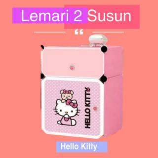  Lemari  2  Susun  Karakter Bahan Kuat dan Kokoh Shopee 