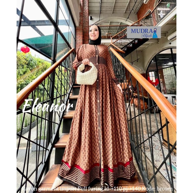 Eleanor dress Mudra Hijab Gamis Rayon Garment Motof Gucci
