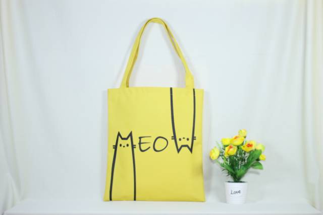 Totebag Semi Canvas MeoW