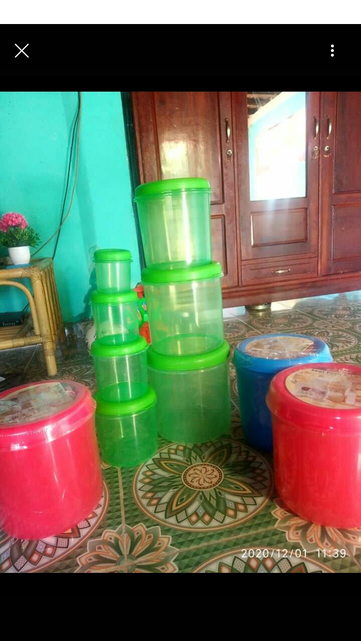 Toples Plastik Susun 7 Seal Pack Rh1-7 Maspion Bs103 / Keler Kerupuk Peyek Stoples Plastik