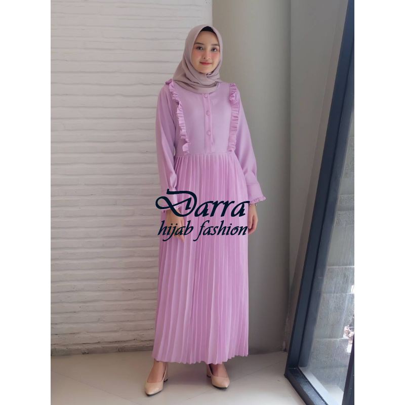 GAMIS AQILA LILAC MAXI DRESS MUSLIM FASHION GAMIS BEST SELLER DARRA FASHION