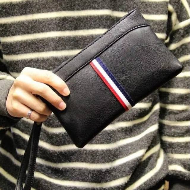 Clutch bag pria kulit model Gucci dompet panjang tas tangan cowok