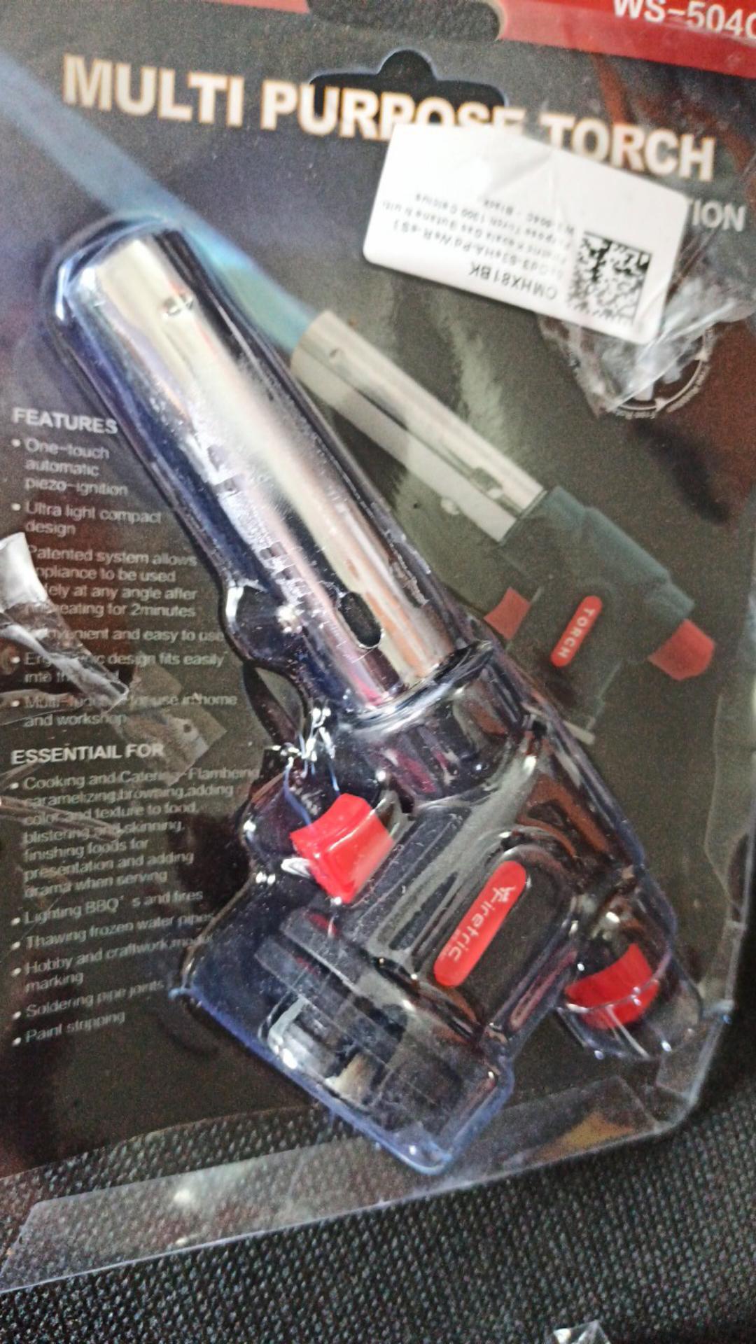 Gas Torch Portable Kepala Korek Instant Las Tembak Butane Flame Gun Orange