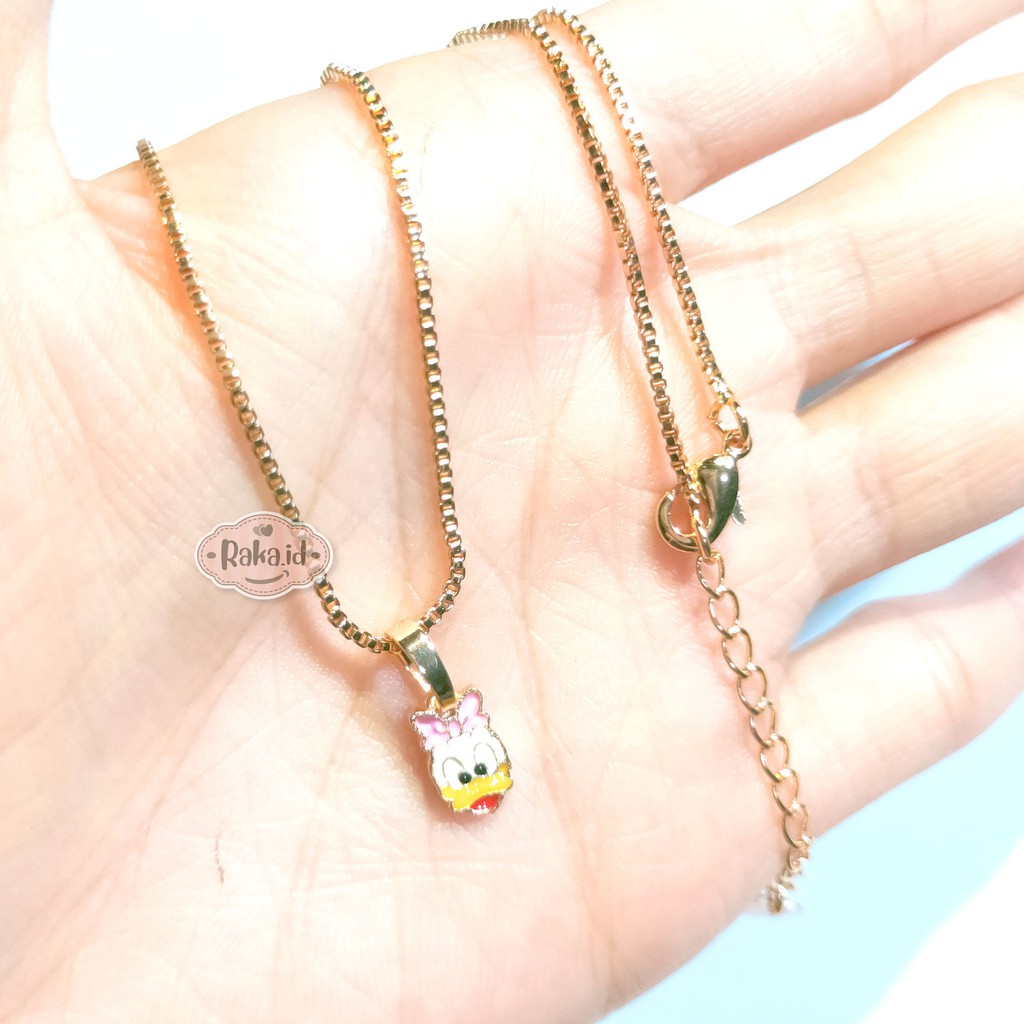 RAKA Acc - Kalung Anak Daisy Duck Xuping Perhiasan Cantik Anak Lapis Emas 18k 467