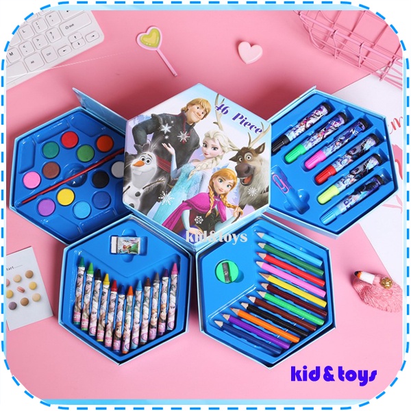 PENSIL WARNA 150 PCS ALAT TULIS SET CRAYON COLOURING SET 150 PCS ART SET ALAT GAMBAR/MEWARNAI-7