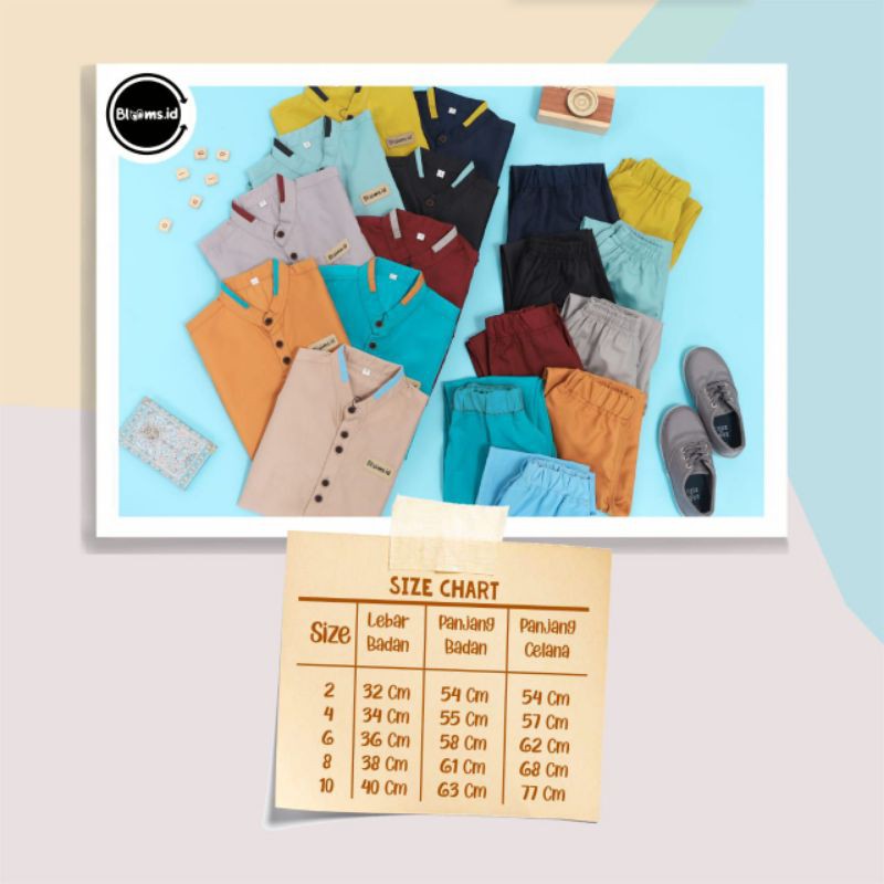 koko anak / set kurta bloom.id 2-8