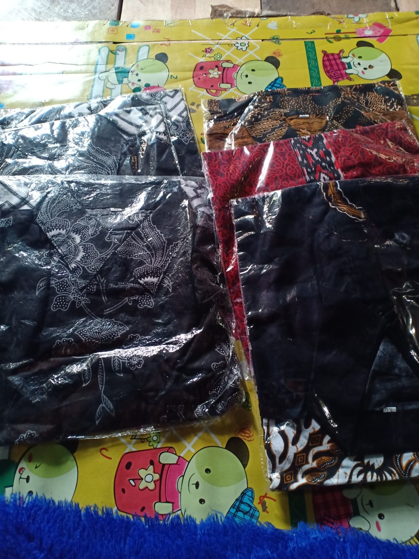 Temukan Bswart Batik Hrb026 Kenongo Hem Pendek Padi Pekalongan M L Xl Batik Pria Murah Modern