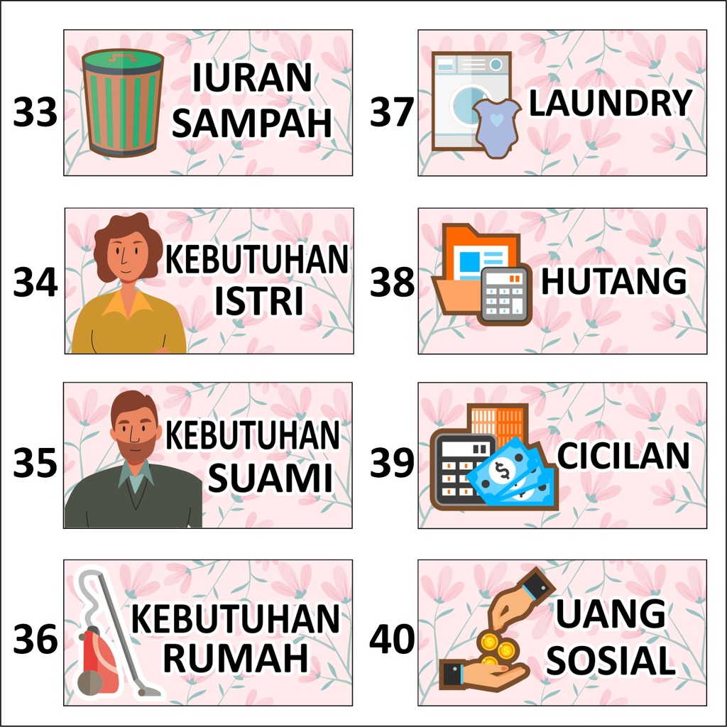 

Stiker budgeting keuangan part 2