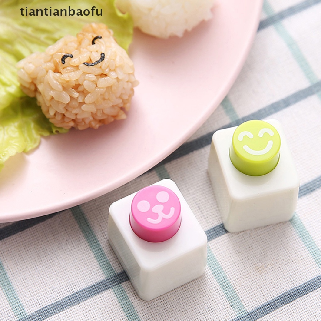 1 Set Cetakan Nasi Bento Sushi Bentuk Beruang Model Tekan Untuk Anak