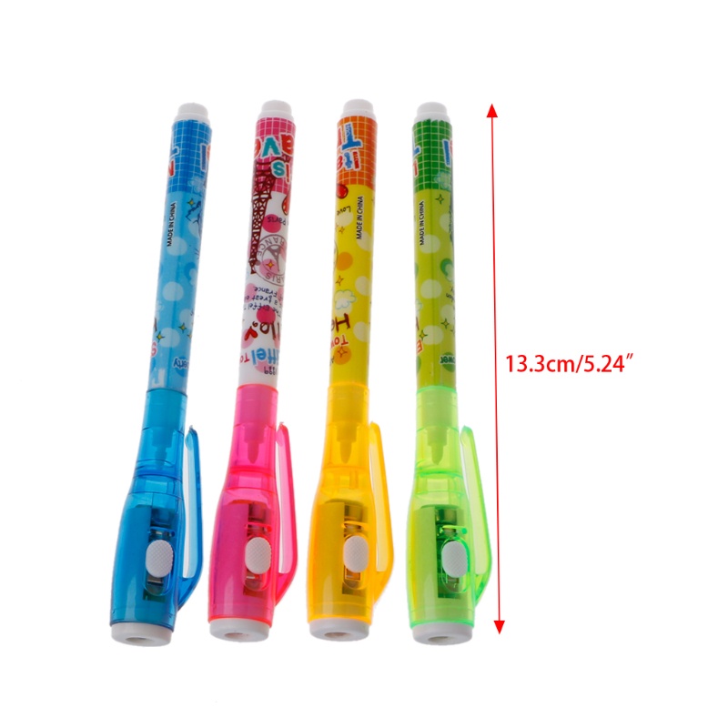 Mary 4Kit Magic Marker Pen Invisible Ink Pen Untuk Pesan Rahasia Pesta Anak Nikmat Mainan