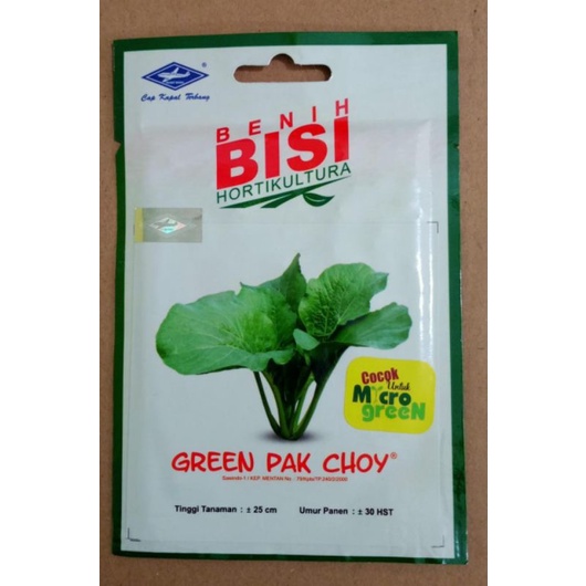 Jual Benih Sawi Hijau Green Pak Choy Biji Indonesia Shopee Indonesia