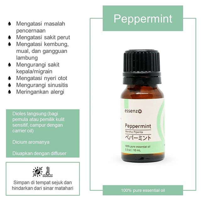 Jual Peppermint Essential Oil Flu Shopee Indonesia