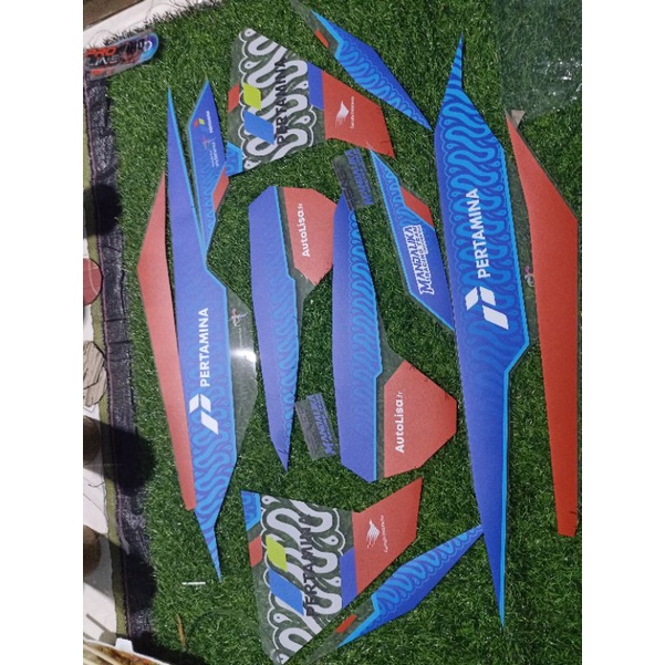 STRIPING STICKER VARIO LED OLD LIVERY PO MANDALIKA PERTAMINA TRANSPARAN CUSTAME