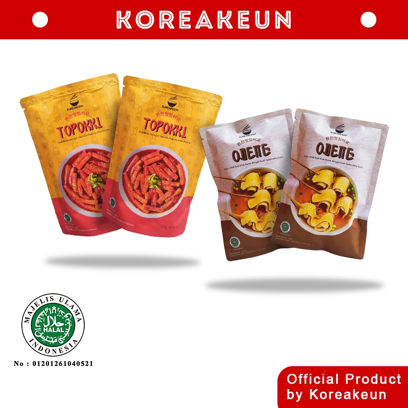 

PAKET BUNDLING KOREAKEUN | 2 TOPOKKI + 2 ODENG HALAL