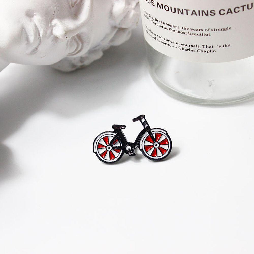 [Elegan] I Love My Merah Sepeda Pin Gaya Vintage Keren Perhiasan Alloy Unisex Biker Hadiah Pengendara Sepeda Lencana