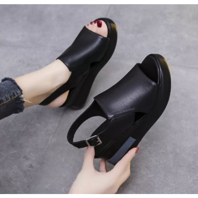 Sandal Wanita Sandal wedges platform terbaru SM 81