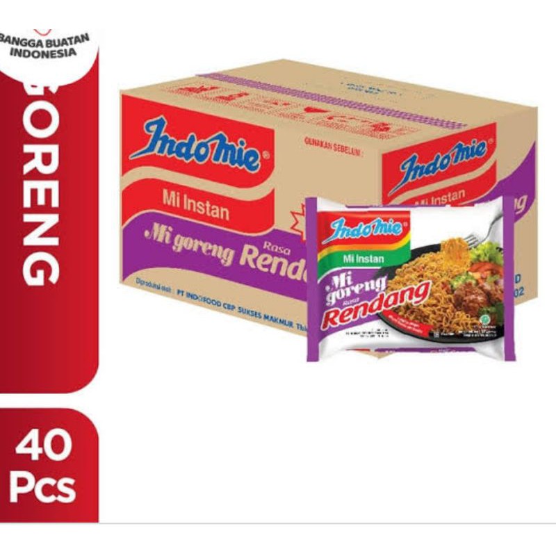 INDOMIE RENDANG SATU DUS 40 BKS.SAMEDAY/INSTANT