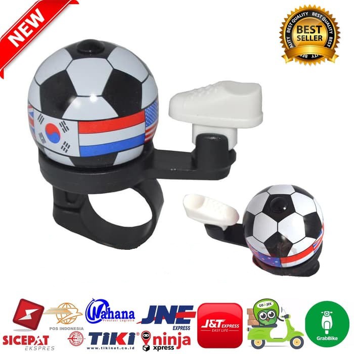 BEL SEPEDA MOTIF BOLA DUNIA BEL SEPEDA NYARING BEL SEPEDA LIPAT BELSEPEDA MINION