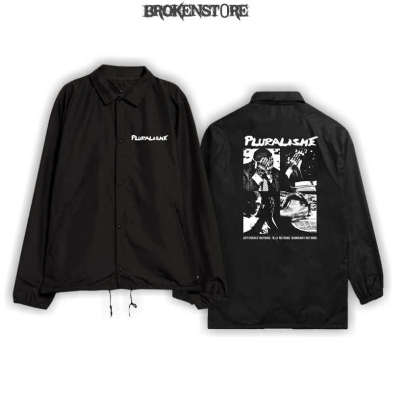 Jaket windbreaker coach pluralisme waterproof outdoor