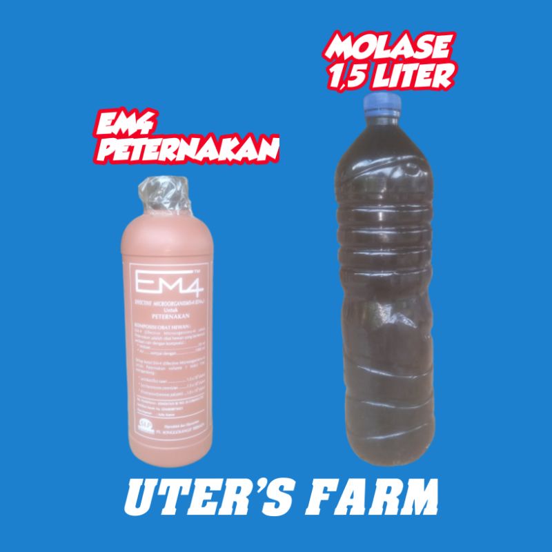 EM4 PETERNAKAN DAN MOLASE 1.5 liter