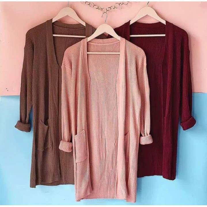 Long cardigan Rajut//belle cardigan rajut