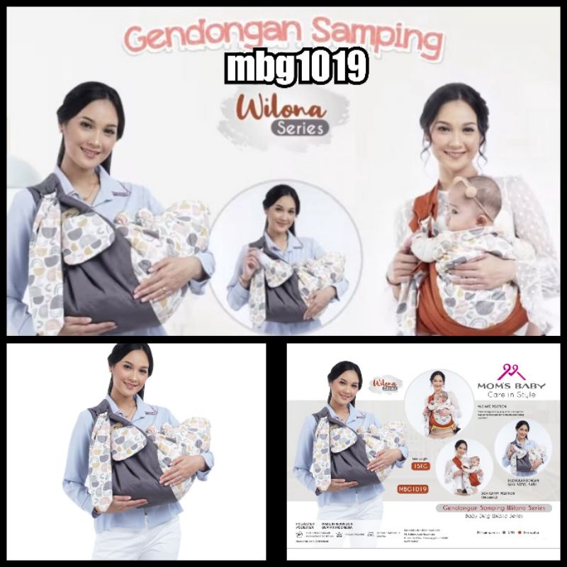 Moms baby gendongan samping bayi multifungsi wilona series