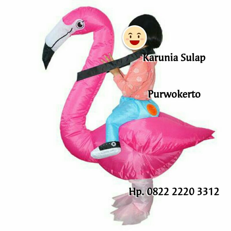 KOSTUM ANGSA ANAK KOATUM ANGIN FLAMINGO KOTUM ANGIN COSPLAY BADUT PESTA ULTAH CARNAVAL FESTIVAL