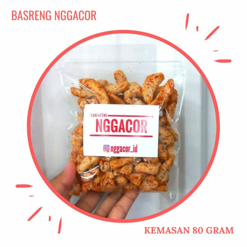 

[Mix 2 Rasa] Basreng Nggacor 80 Gram