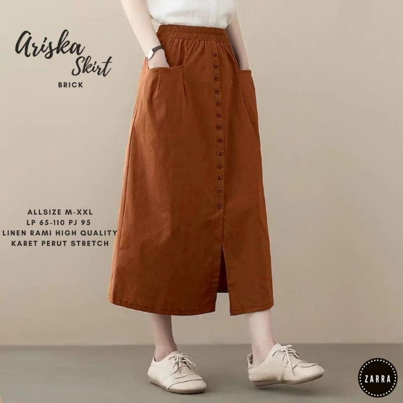 Ariska Skirt Rok Linen Korea