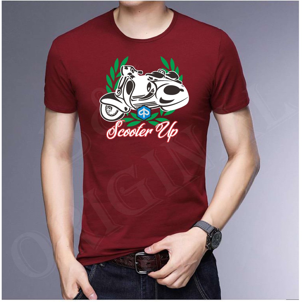 BS//TERLARIS//BAJU KAOS SCOOTER VP TANGAN PENDEK PRIA DAN WANITA//GOOD QUALITY