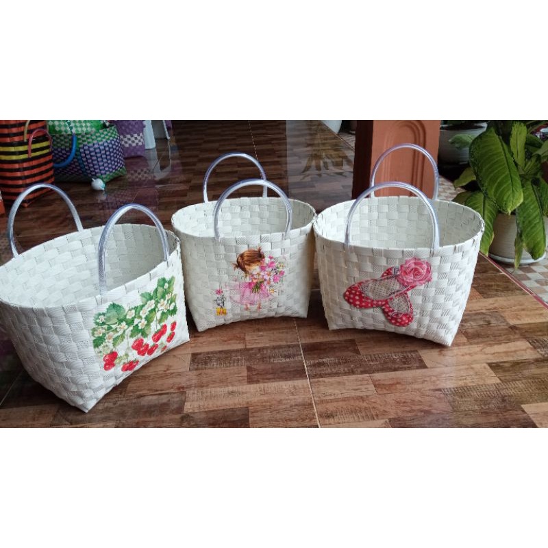 tas anyam deco tanggung, tas hampers, tas berkat, tas wanita, tas souvenir
