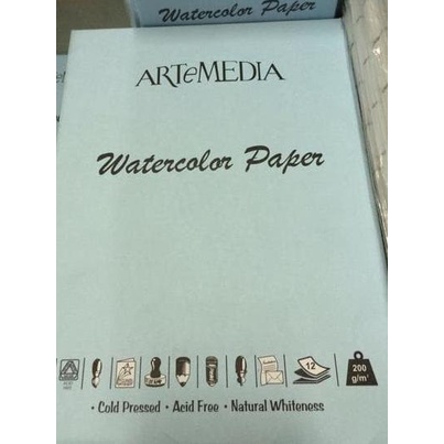 

Ω Artemedia Watercolour Paper A3 isi 5 lembar/ Kertas Khusus Cat Air A3 ♂