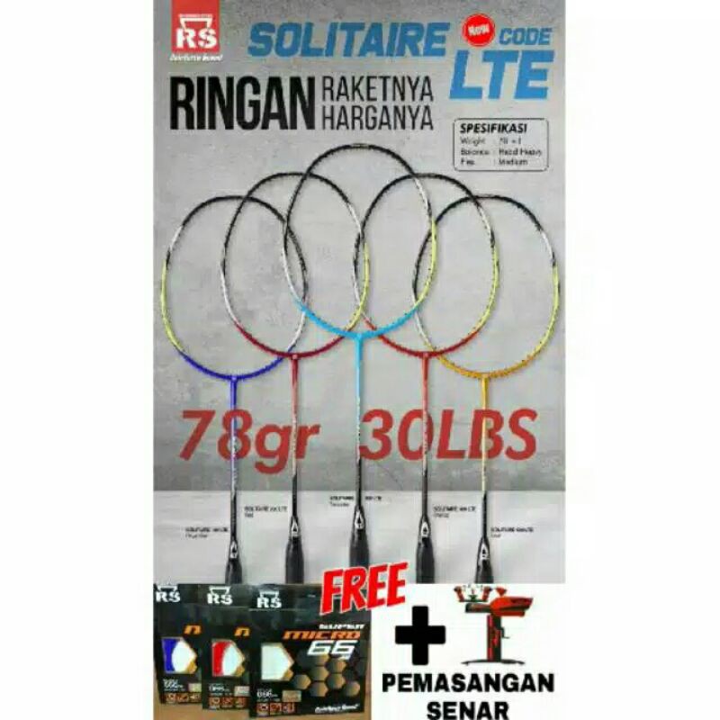 Raket Rs solitaire original paket