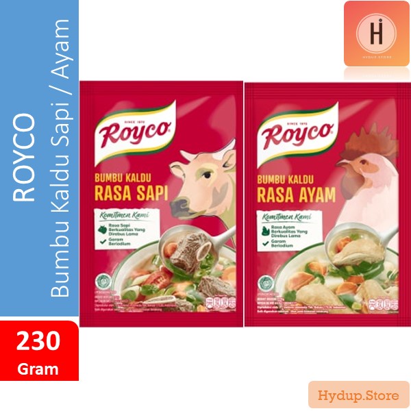 

Royco Bumbu Kaldu Sapi & Ayam 230 Gram