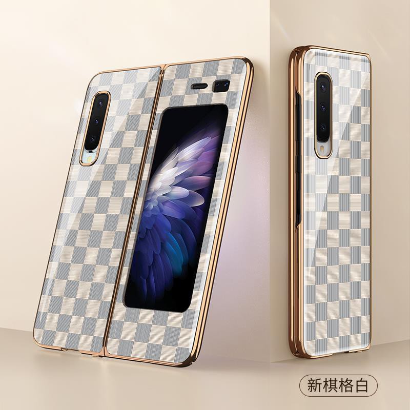 Case Gkk Original For Samsung Galaxy Z Fold 1 Tempered Glass Elegant Chesboard Case Z Fold 1