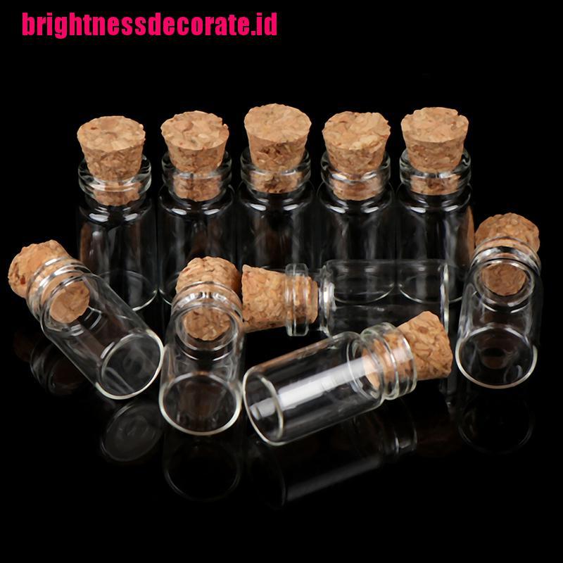 BrightID 10Pcs 1:12 Dollhouse Miniature Glass Bottle Jars Food Storage Kitchen Accessorie