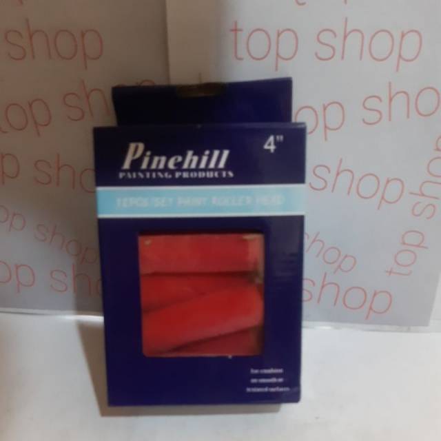 REFILL KUAS ROLL/BULU ROLL MERAH PINEHILL 12PCS (1KOTAK) UKIRAN MINI 4&quot;