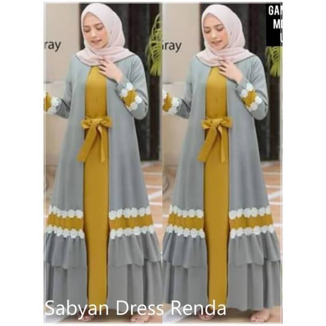 Sabyan dress renda gamis syar'i asdf