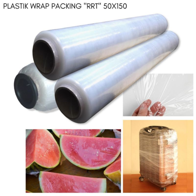 

plastik wrapping bening/plastik packing UK.50cmx150m