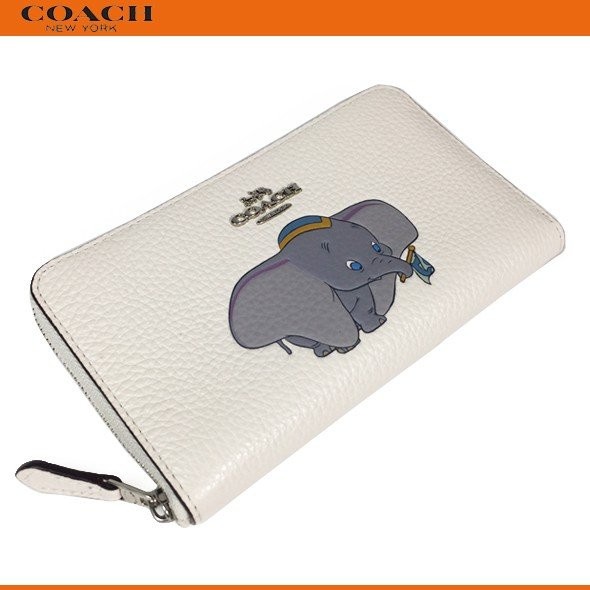 Dompet Coach 88671 Disney X Medium Zip Arround Wallet With Dumbo