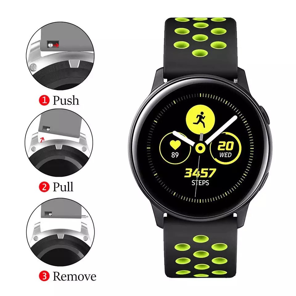 Strap Rubber Galaxy Watch Active SR01 - Strap Silicon Galaxy Active