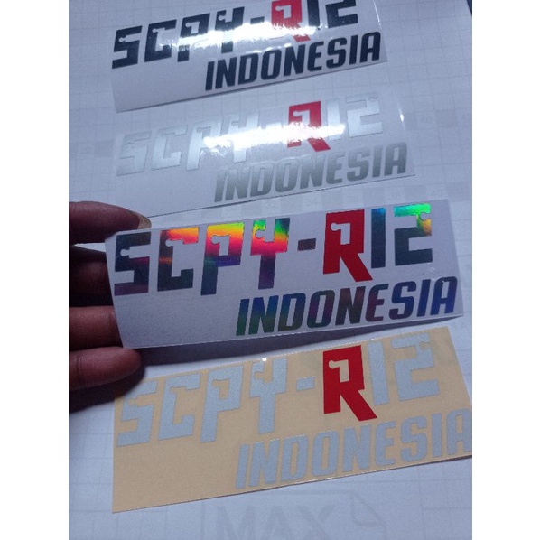 STICKER SCPY R12 STIKER SCOOPY R12 INDONESIA CUTTING