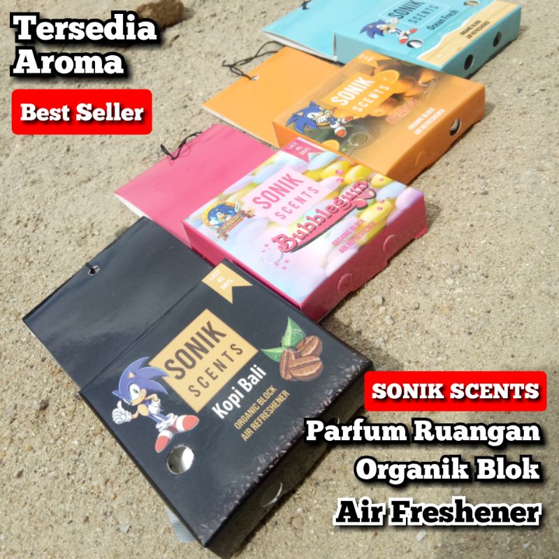 Parfum Mobil &amp; Ruangan Sonik Scents Organik Blok Paling Aman Harga Grosir