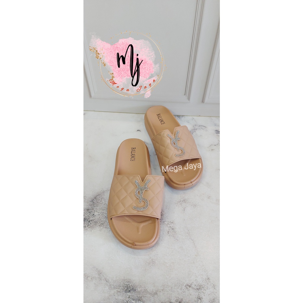 sandal slop wanita fashion import balance sendal wanita