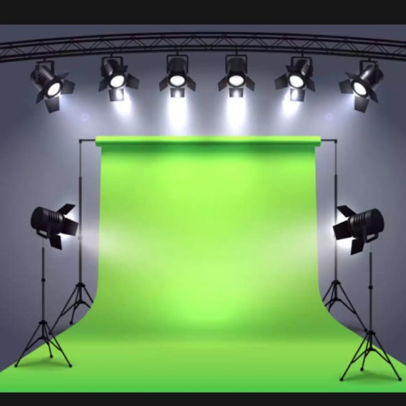 Promo 2 meter Green Screen Hijau Stabilo 100 gsm kain spunbond