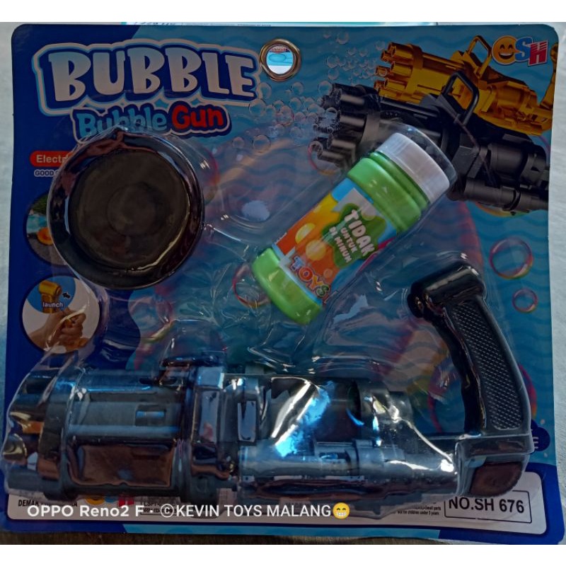 SH 676 Mainan pistol Bubble Elektrik Bentuk machine / Gelembung Bubble tembak anak balon bubble gun