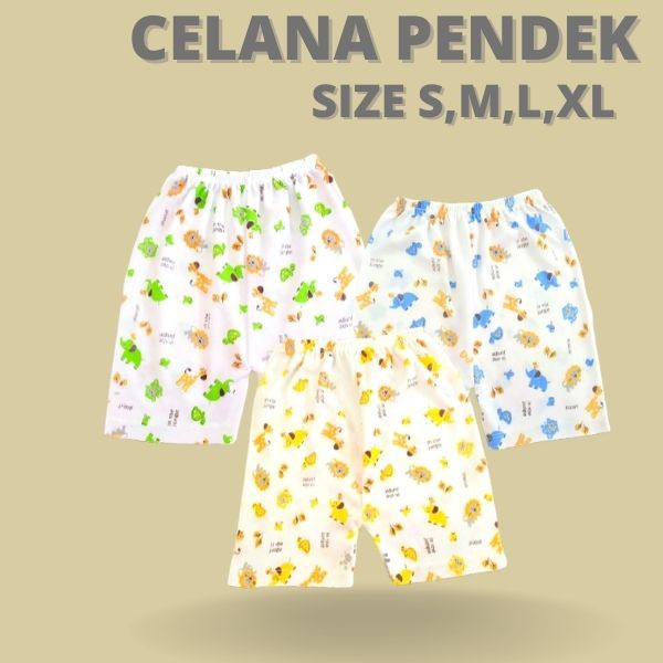 [6 pcs] CELANA BAYI PENDEK USIA O-6 BULAN