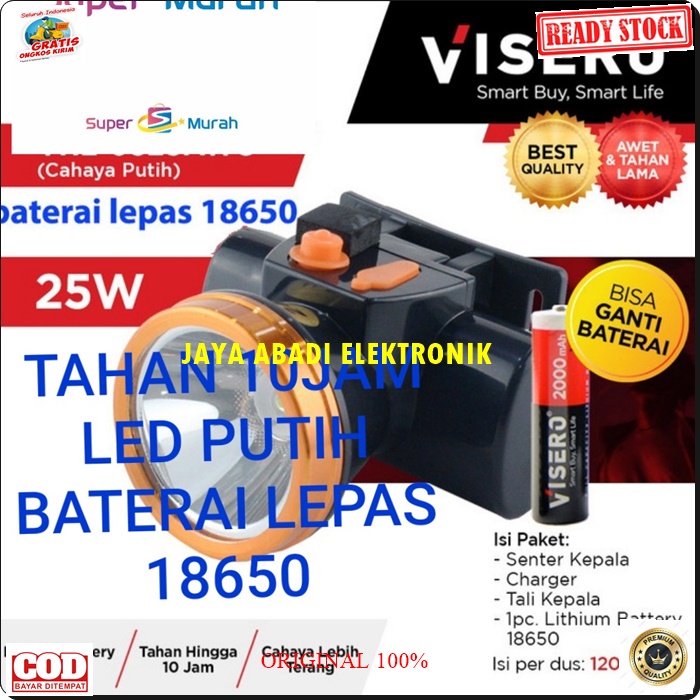 G544 ORIGINAL HEADLAMP 25 W WATT LED LAMPU SENTER KEPALA PUTIH PALA HEAD LAMP WATERPROOF BATERAI LEPAS 18650 CAS CASAN SINAR CAHAYA TERANG ANTI AIR BATERY EMERGENCY EMERGENCI EMERGENSI OLAHRAGA SELAM LITHIUM ION G544   Led lampu PUTIH senter kepala pala 2